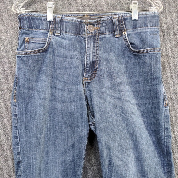 Lee Modern Series Men's Extreme Motion Straight Fit Tapered Jeans Blue 30x30 - Picture 3 of 12